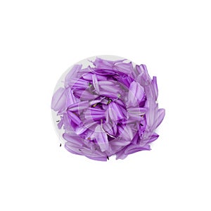 Dried aromatic Essences in white background