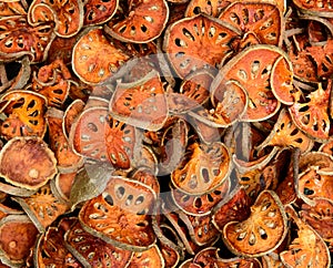 Dried bael fruits