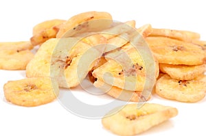 Dried banana slices