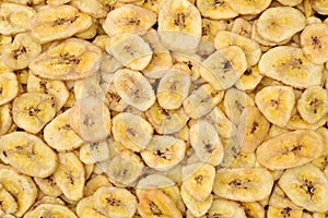 Dried banana slices