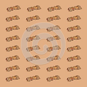 Dried beef tendons for dogs abstract background