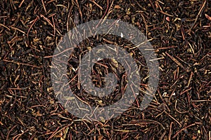 Dried black tea Background Texture