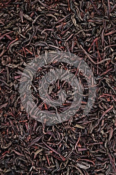 Dried black Tea Background Texture