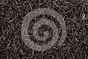 Dried black Tea Background Texture