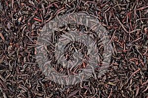 Dried black Tea Background Texture