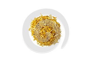 Dried Calendula or Marigold petals. Marigold in latin Calendula officinalis is known for its healing properties.