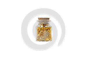 Dried Calendula or Marigold petals. Marigold in latin Calendula officinalis is known for its healing properties.