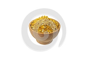 Dried Calendula or Marigold petals. Marigold in latin Calendula officinalis is known for its healing properties.