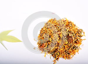 dried calendula officinalis petals photo