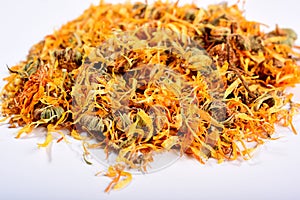 dried calendula officinalis petals photo