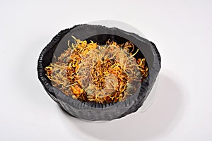 dried calendula officinalis petals photo