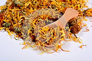 dried calendula officinalis petals photo