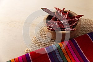 Dried Chile de Arbol of Mexico photo