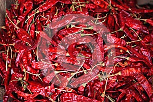 Dried chilli pepper spice asian market