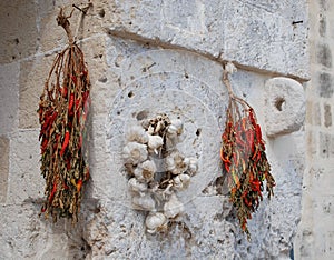 Dried Chillis and Garlic