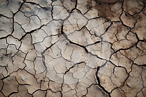 Dried and cracked earth background. Global warming and climate change concept