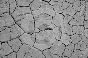 Dried cracked earth soil ground texture background.