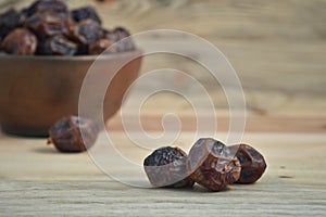 Dried date palm fruits