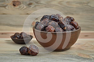 Dried date palm fruits