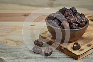 Dried date palm fruits