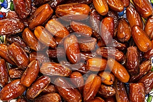 Dried Dates Background Texture