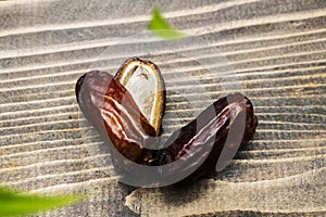 Dried dates fruit for iftar on Ramadan