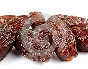 Dried dates fruits of date palm Phoenix dactylifera