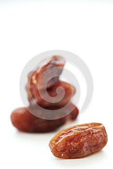 Fresh dates over white Background