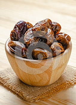 Dried dates plam fruit