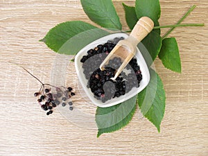 Dried elder berries