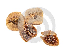 Dried Figs Isolated On White Background