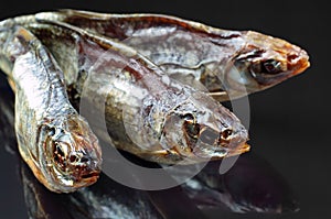 Dried fish closeup