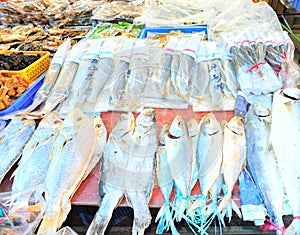 Dried fish market