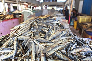 Dried fish Market in Labuan Bajo, Flores Island, Indonesia