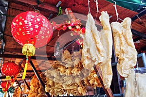 Dried Fish Maw on Sale in Tai O, Lantau Island, Hong Kong