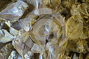 Dried fish for sale in the market