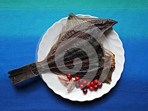 Dried flounder for eating, Lithuania