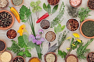 Dried and Fresh Herbs and Spices