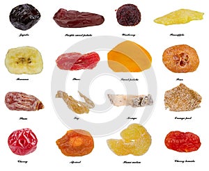 Dried fruit collection