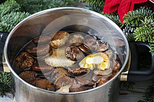 Dried fruit compote, a traditional Polish Christmas dish