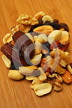 Dried fruit and nuts