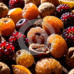 Dried Fruit, preserved organic fruits, dried sweet snacks