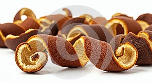 Dried Fruit Rolls with Swirl Pattern