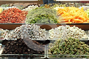 Dried fruit at Spice Market in Istanbul