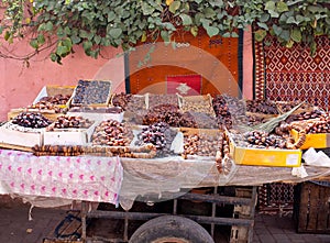 Dried Fruit stall, Morocco