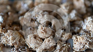 Dried fruiting bodies of Hericium erinaceus. Useful substances in the composition of the fruiting bodies of the fungus lion`s man