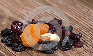 Dried fruits with apricot