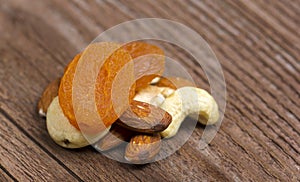Dried fruits and cashew with apricot