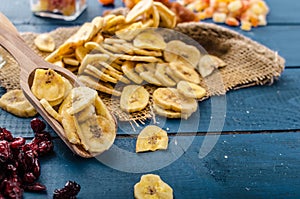 Dried fruits, healthy and delicious