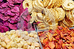 Dried fruits for healthy snack